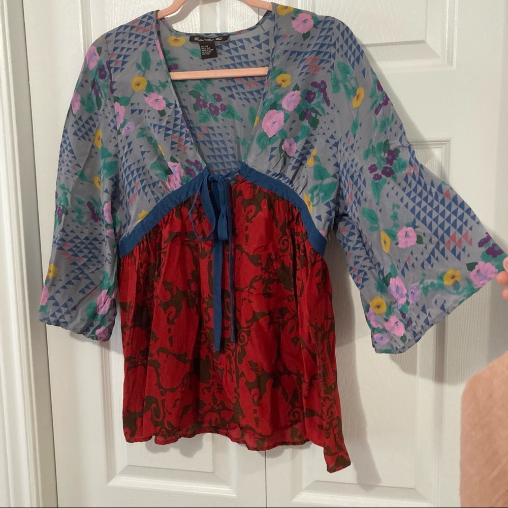 Central Park West SILK blouse tunic